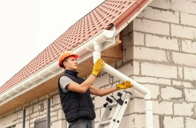 Pose et remplacement de gouttières au Seure